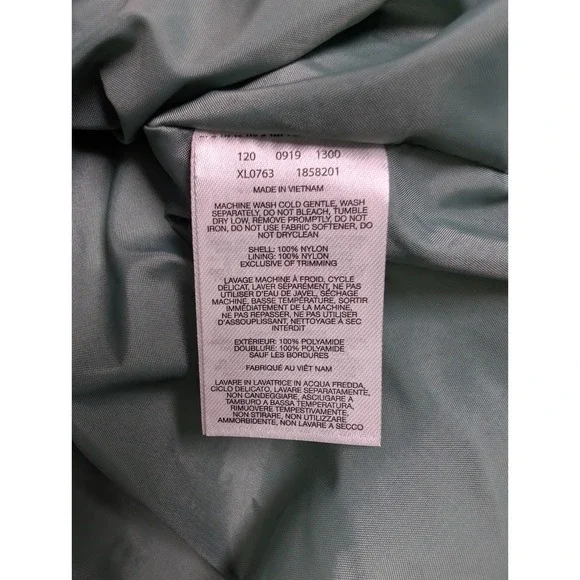 Columbia Arcadia II Rain Jacket Womens Large Green Two Tone Waterproof Packable - Picture 6 of 8